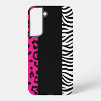 Hot Pink Leopard and Zebra Animal Print