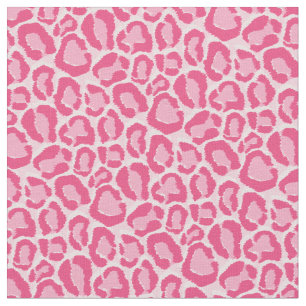 Hot Pink Leopard Animal Print Fabric
