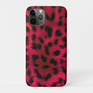 Hot Pink Leopard Print Faux Case-Mate iPhone Case