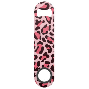 Hot Pink Leopard Print Speed Bottle Opener