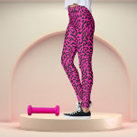 Hot Pink Leopard Safari Print<br><div class="desc">Hot Pink Safari leopard print Leggings are a bold and fashionable choice with a vivid green background and an intricate leopard print pattern. The unique combination of the striking hot pink colour and the classic leopard print creates a captivating fusion of modern and animalistic aesthetics. These leggings are versatile, suitable...</div>