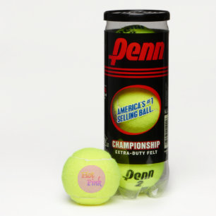 Hot Pink light pink Penn tennis balls