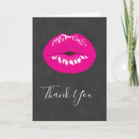 Hot Pink Lips Glamourous Illustration