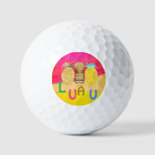 Hot Pink Luau Golf Balls