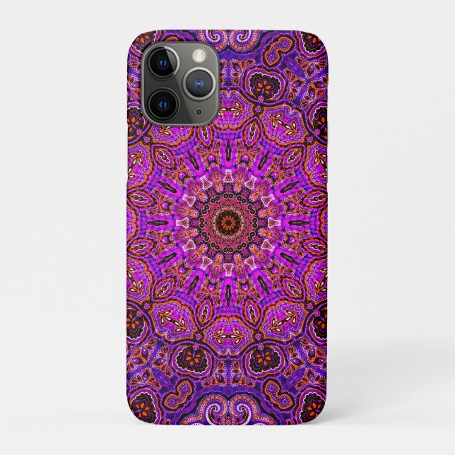 Hot Pink Mandala Case-Mate iPhone Case (Back)