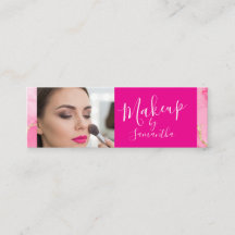 Hot Pink Marble Script Photo Makeup