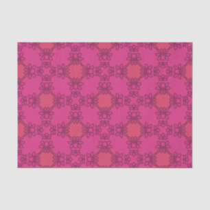 Hot Pink Maximalist Floral Bold Retro Chic Tissue Paper