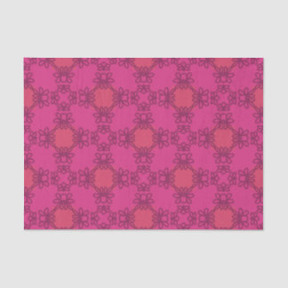 Hot Pink Maximalist Floral Bold Retro Chic Tissue Paper