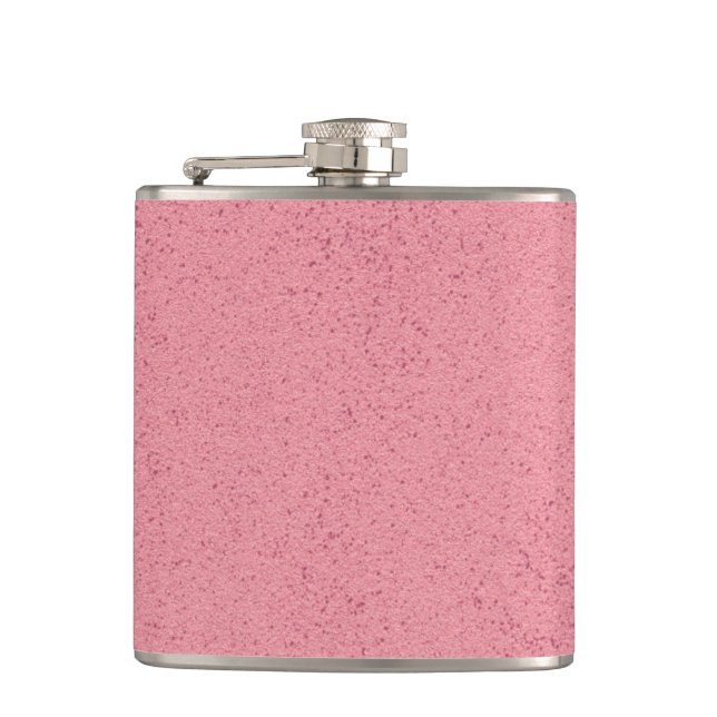 Hot Pink Mess Hip Flask (Front)