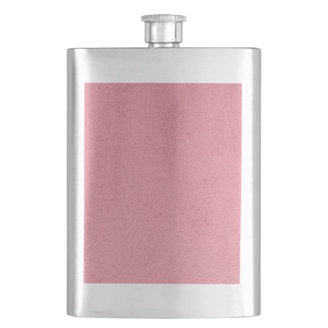 Hot Pink Mess Hip Flask (Front)