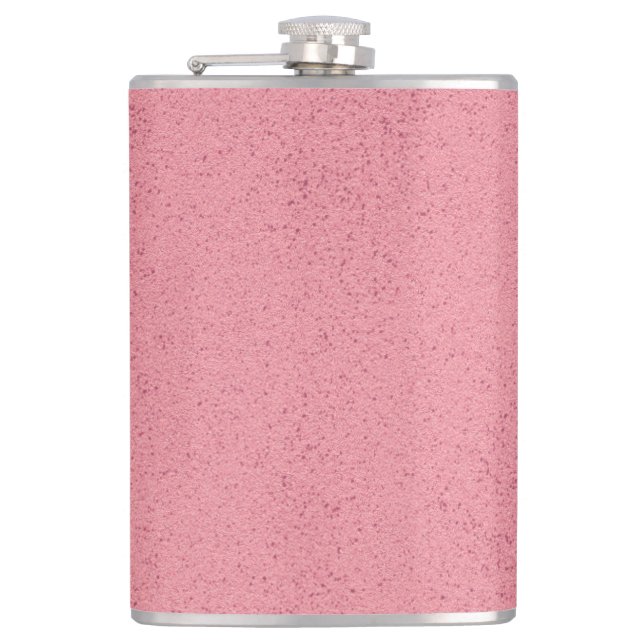 Hot Pink Mess Hip Flask (Front)