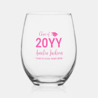 Hot Pink | Modern Graduation Gift Custom Name