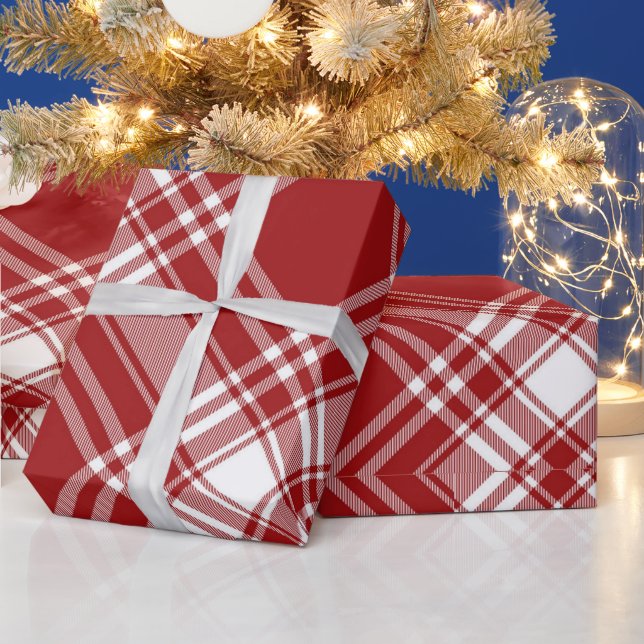 Hot Pink Modern Groovy Christmas  Wrapping Paper (Holidays)