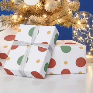 Hot Pink Modern Groovy Christmas Wrapping Paper