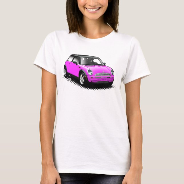 Hot Pink Modern Mini Car Ladies Top (Front)