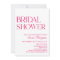 Hot Pink Modern Minimalist Bridal Shower 