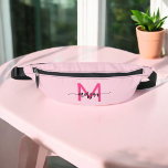 Hot Pink Monogram Name Girl's Script  Bum Bags<br><div class="desc">Add a pop of colour to your outfit with our Hot Pink Monogram Name Girl's Script Fanny Pack! Featuring a vibrant hot pink design, this fanny pack is personalised with your name in an elegant script font for a custom touch. Perfect for carrying essentials while keeping your hands free, it...</div>