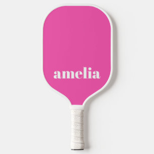 Hot Pink Monogram Pickleball Paddle