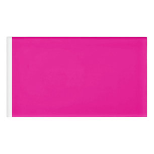 Hot Pink Name Tag Bold Business Branding