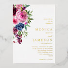 Hot Pink & Navy Blue Floral Wedding 3