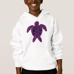 Hot Pink Neon Lava Sea Turtle Design
