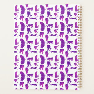 Hot Pink & Neon Purple Big Cats Planner