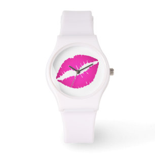 Hot Pink Ombre Lipstick Kiss Watch