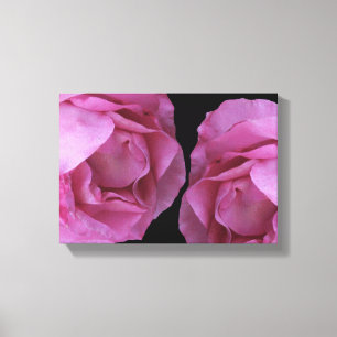 Hot pink on black fine art by Berglind Jewellery Canvas Print