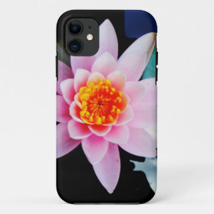 Hot Pink & orange lotus water lily flower Case-Mate iPhone Case