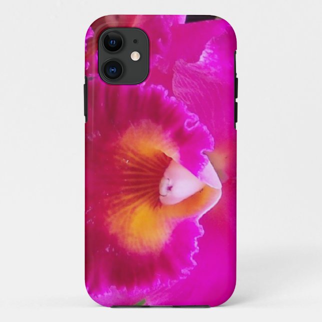 Hot Pink Orchid Case-Mate iPhone Case (Back)