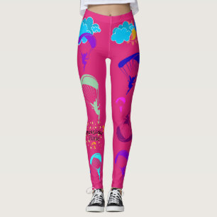 Hot Pink Paragliding Pixie Leggings