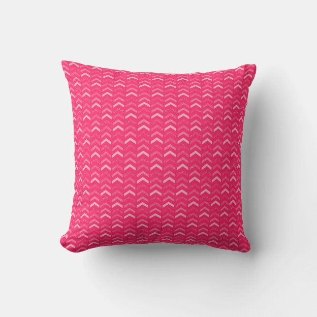 Hot Pink Pattern Pillow (Front)