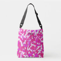Hot Pink Personalised Artists Crossbody Bag