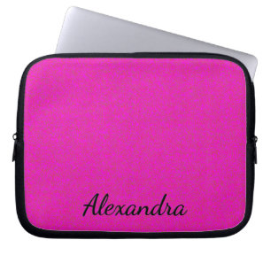 Hot Pink Personalised Laptop Sleeve