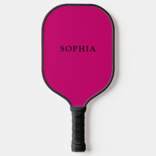 Hot Pink Personalized Name Pickleball Paddle