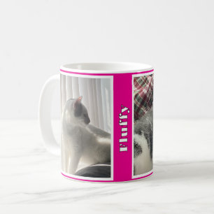 Hot Pink Pet Photos and Names  Coffee Mug