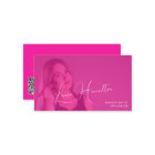 Hot pink photo overlay makeup artist QR CODE