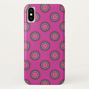 Hot Pink Polka Dot Pattern Case-Mate iPhone Case