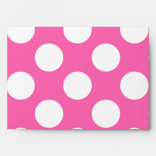 Hot Pink Polka Dots Envelope