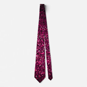 Hot Pink Purple Sparkle Abstract Glitter Cool Gift Tie