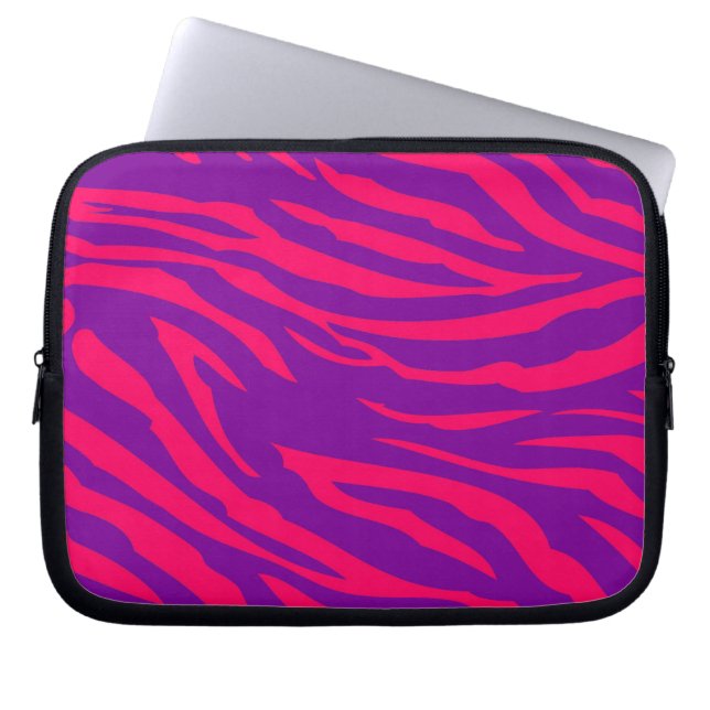 Hot Pink Purple Zebra Print Animal Protective Case (Front)