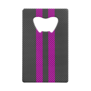 Hot Pink Racing Stripes in Carbon Fibre Style