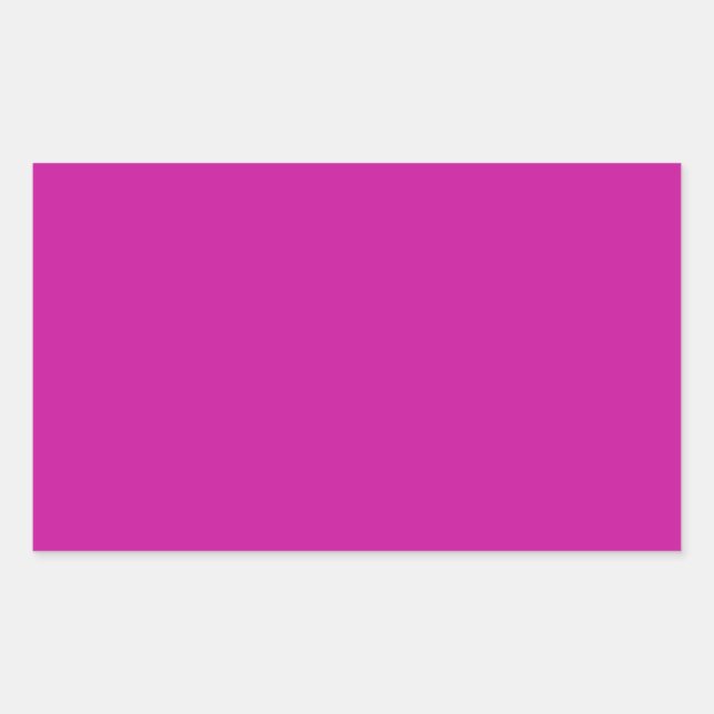 Hot Pink Rectangle Sticker (Front)