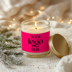 Hot Pink Rectangular Sticker