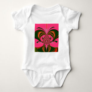 Hot Pink Red Golden Green Baby Bodysuit