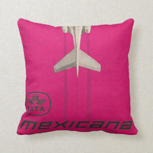 hot pink retro cushion