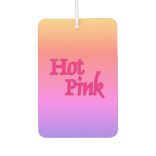 Hot Pink reverse car air freshener