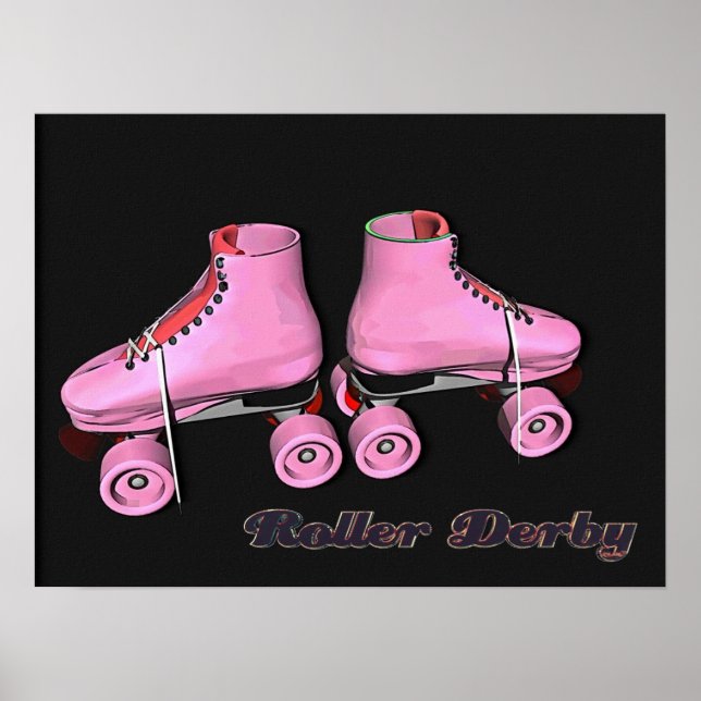 Hot Pink Roller Derby Poster (Front)