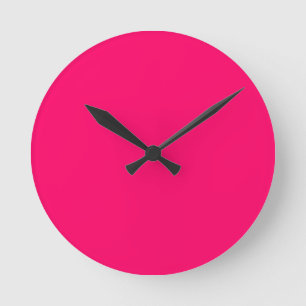 Hot Pink Round Clock