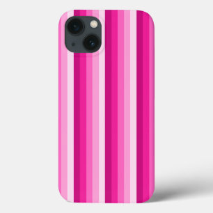 Hot pink shadow stripes Case-Mate iPhone case